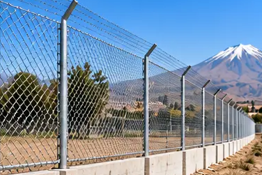 Proyecto real de cerco perimétrico de malla olímpica galvanizada instalado